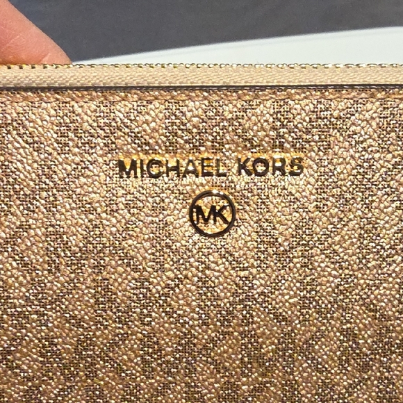 Michael Kors Glittering Gold Clutch
